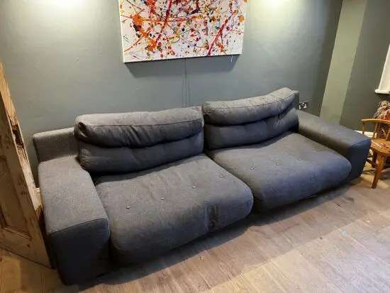 Habitat Hendricks Charcoal Wool 3 seater Sofa