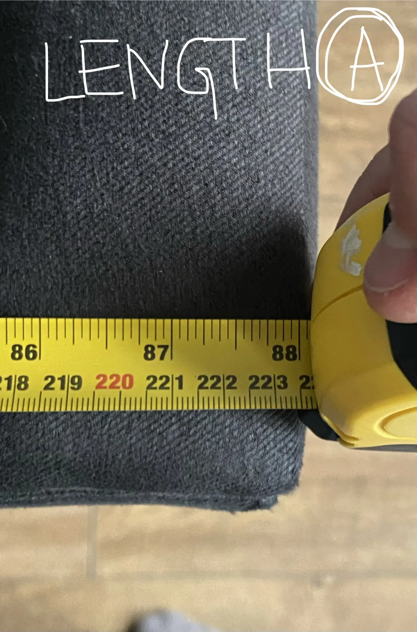 Charcoal Navy Arlo & Jacob Ferdinand Chaise sofa