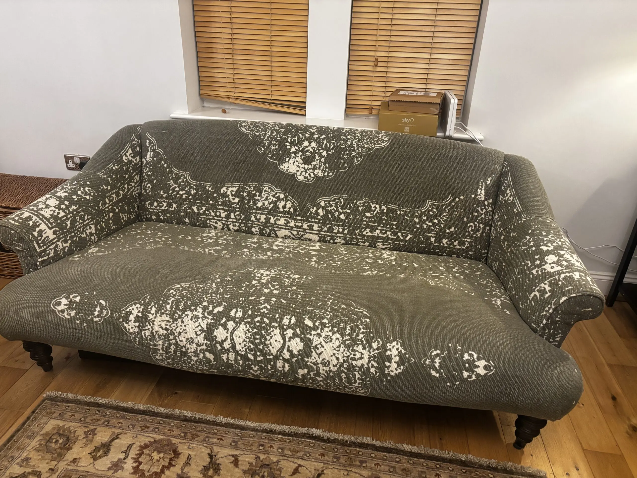Tetrad Jacaranda sofa in Bagru