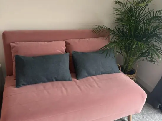 M&S Folded Sofa Bed Dirty Pink