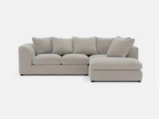 Chelsea Relaxed Linen Right Corner Sofa - Stone