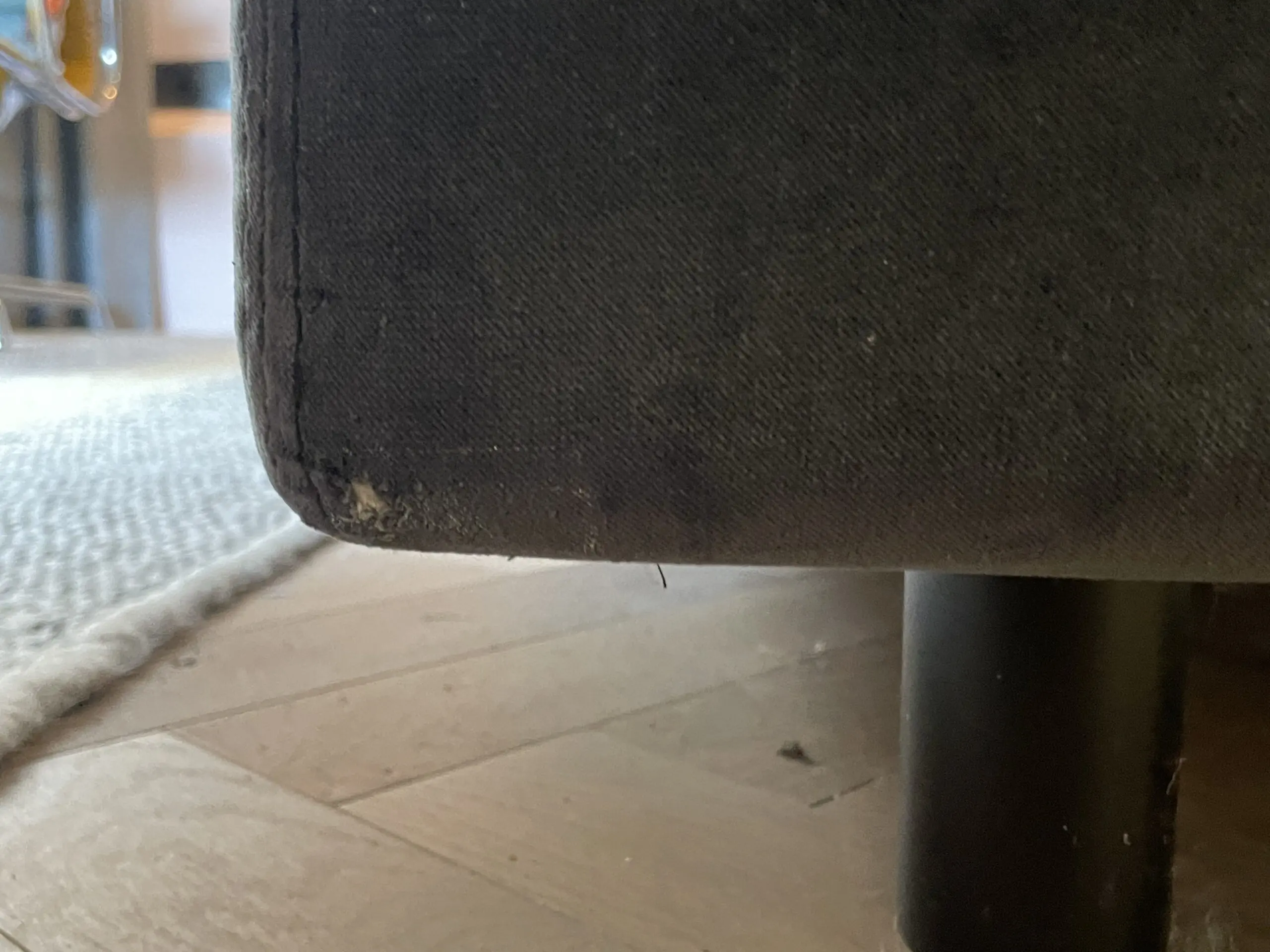 Habitat Louis 4 Seater Velvet Sofa ( Piave ) Dark Grey