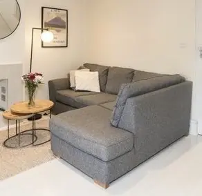 Next Grey Michigan L-Shaped 3 Seater Sofa