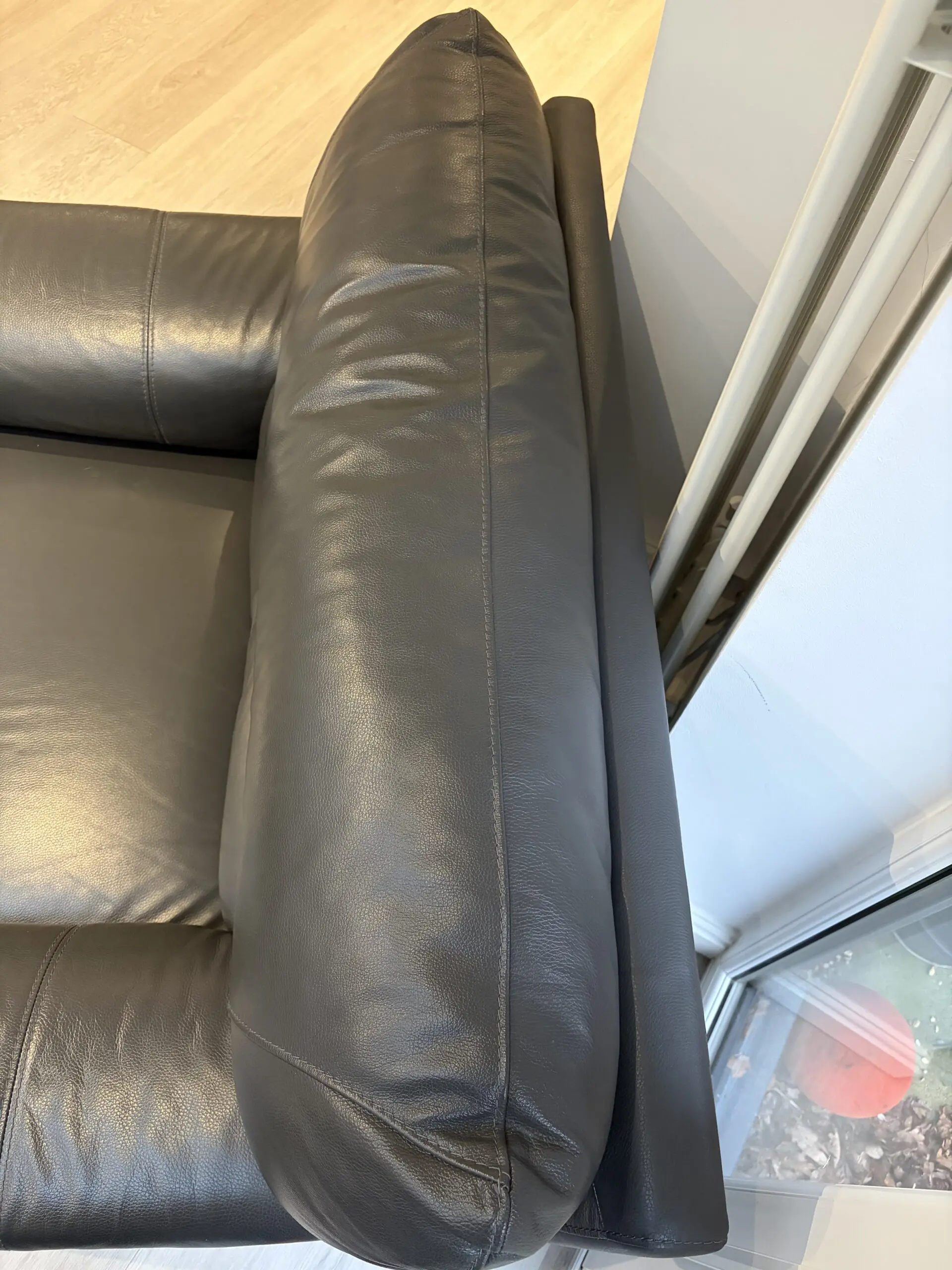 DFS Grey Leather Chairs