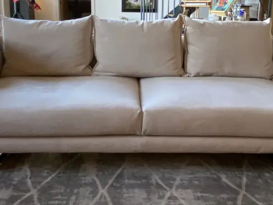 King Living Large Beige Zaza 3 Seater Sofa