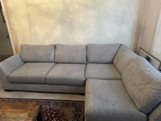 Barker and Stonehouse Floyd large grey corner sofa