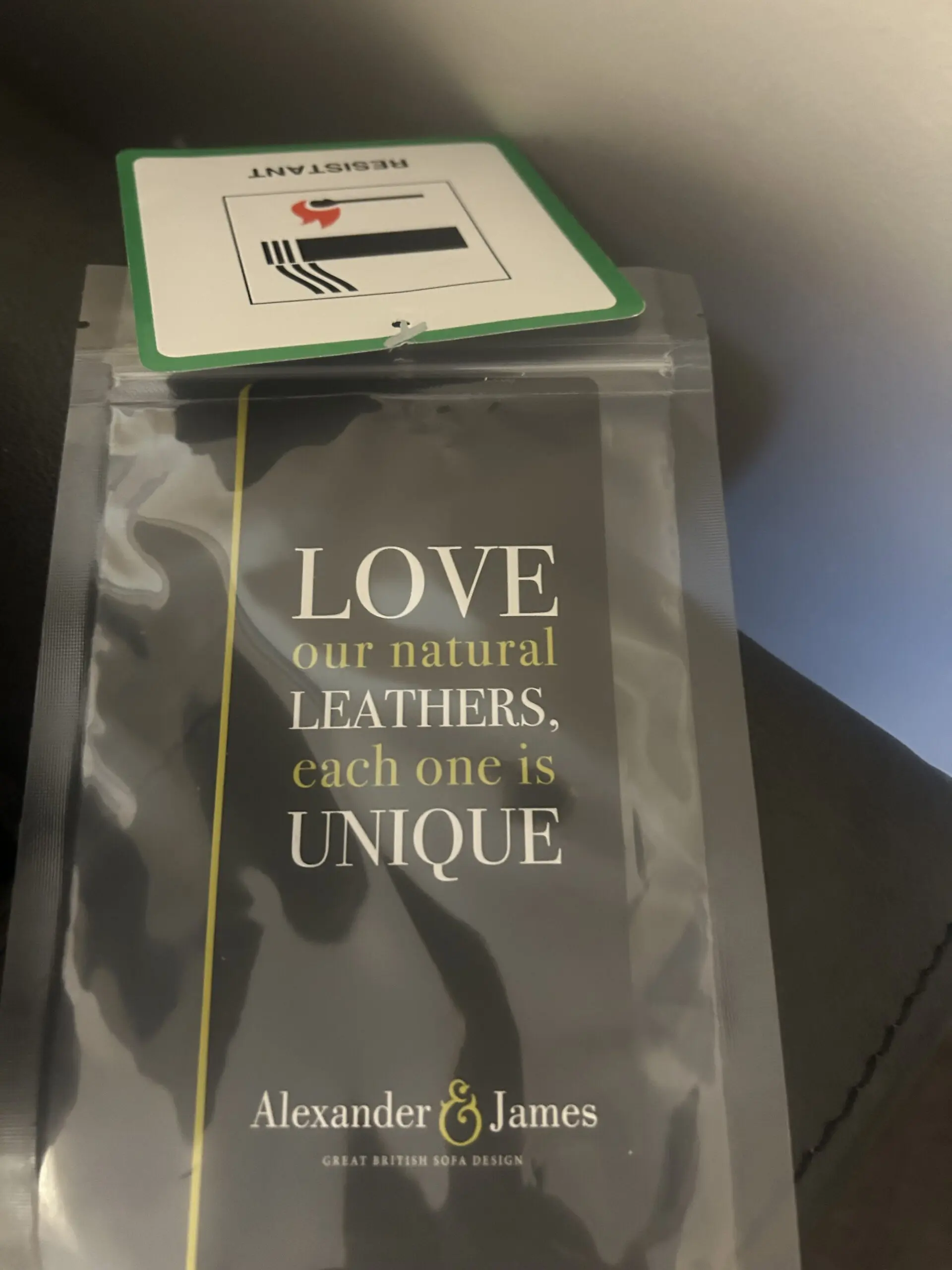 Alexandra & James 3 seater grade A Leather Sofa ( Quentin ) purchased November 25 from Stockers