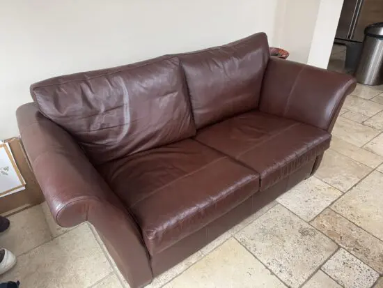 Beautiful leather sofa