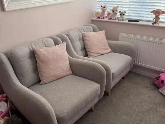 DFS French Connection Camden Armchairs x2