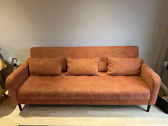 The Range 3 Seat Sofa in Amber