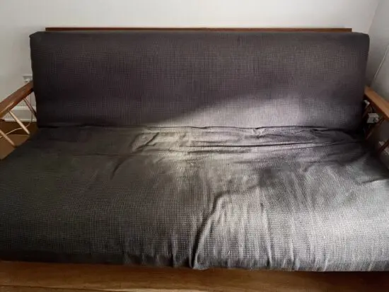 Futon company Swift 3 seater sofa bed solid oak