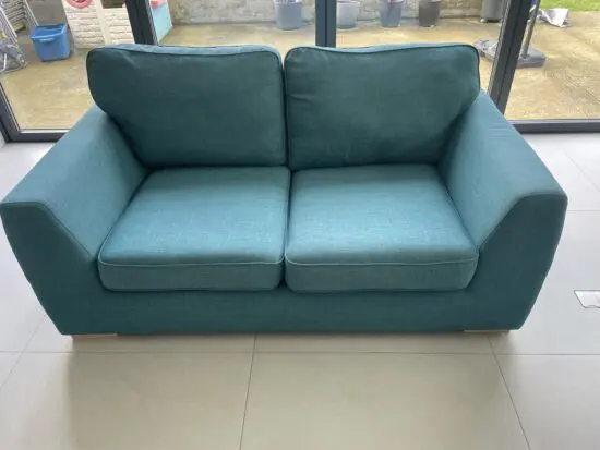 Teal comfortable sofa bed