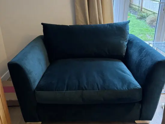 Dansk Snuggler Chair – Excellent Condition- Emerald Green