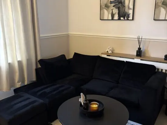 Small Black Corner Sofa