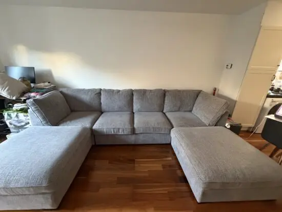 U-Shape Furniture Village Grey Sofa