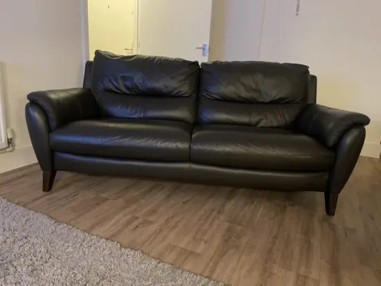 Dark brown large sofology 2 seater