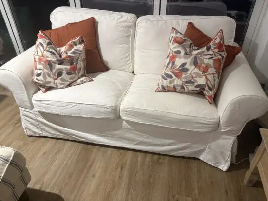 White 2 seater IKEA Ektorp Sofa rare, discontinued