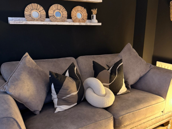 SCS grey 3 piece suite