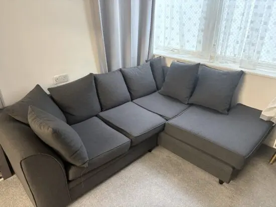 Abakus Direct Grey corner sofa