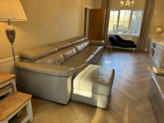 Darlings Of Chelsea Natuzzi Additions Extra Large Sofa Set with 2 Electric Extensions