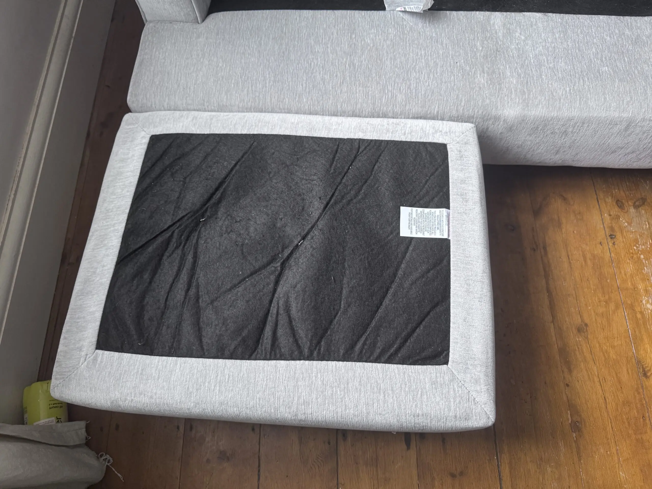 Roseland Furniture 3 Seater Chaise Sofa in Ice Chenille