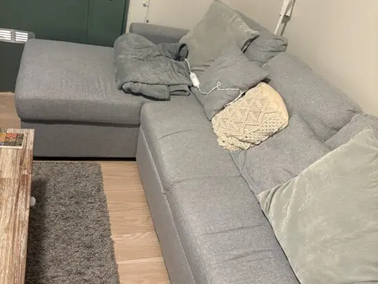 Habitat Reagan Left Hand Storage Chaise Sofa Bed - Grey784/2766