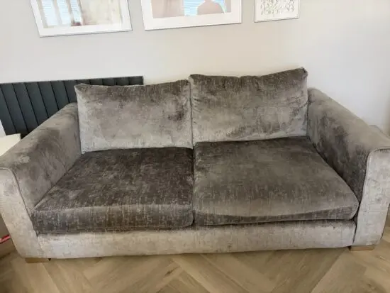 Sofology Grey Manestic Sofas Armchair and Footstool