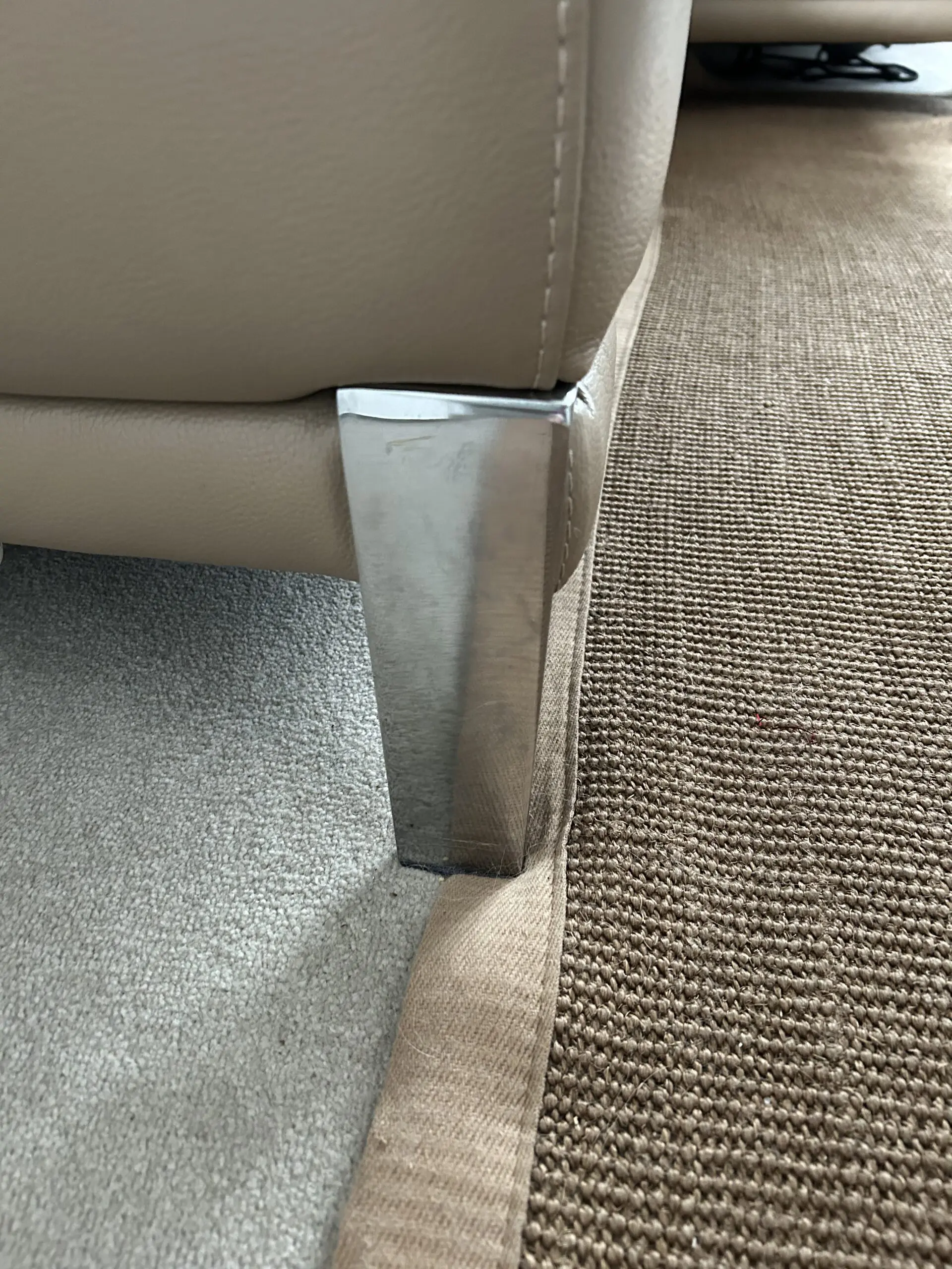 DFS leather corner sofa