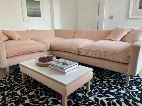 £4,500 Bespoke Luxury Corner Sofa – Brand New – Linwood Velvet