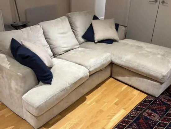 Next beige corner sofa