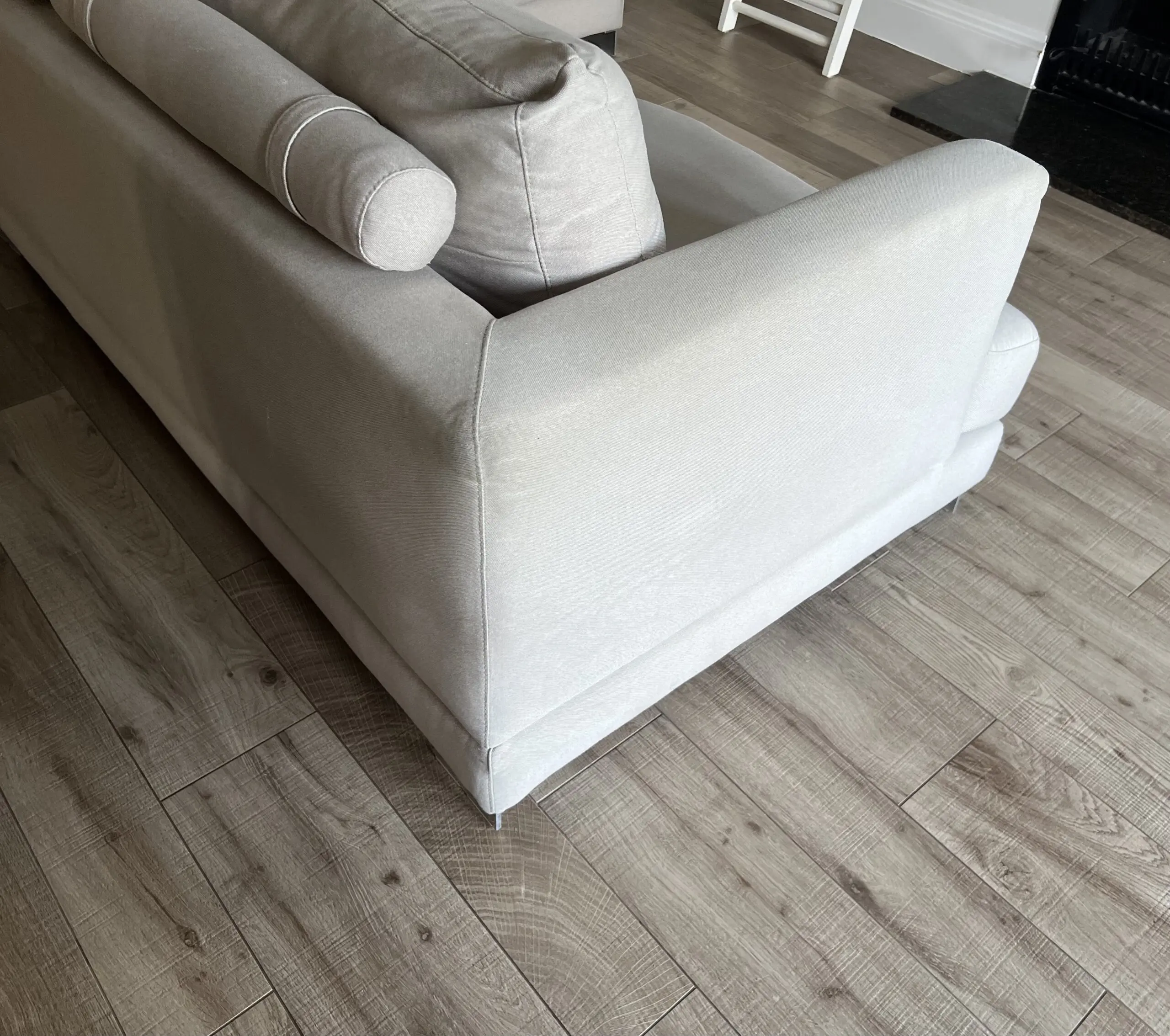 Living it Up Georgia Corner Sofa in Sandstone Beige Right-hand Corner Configuration