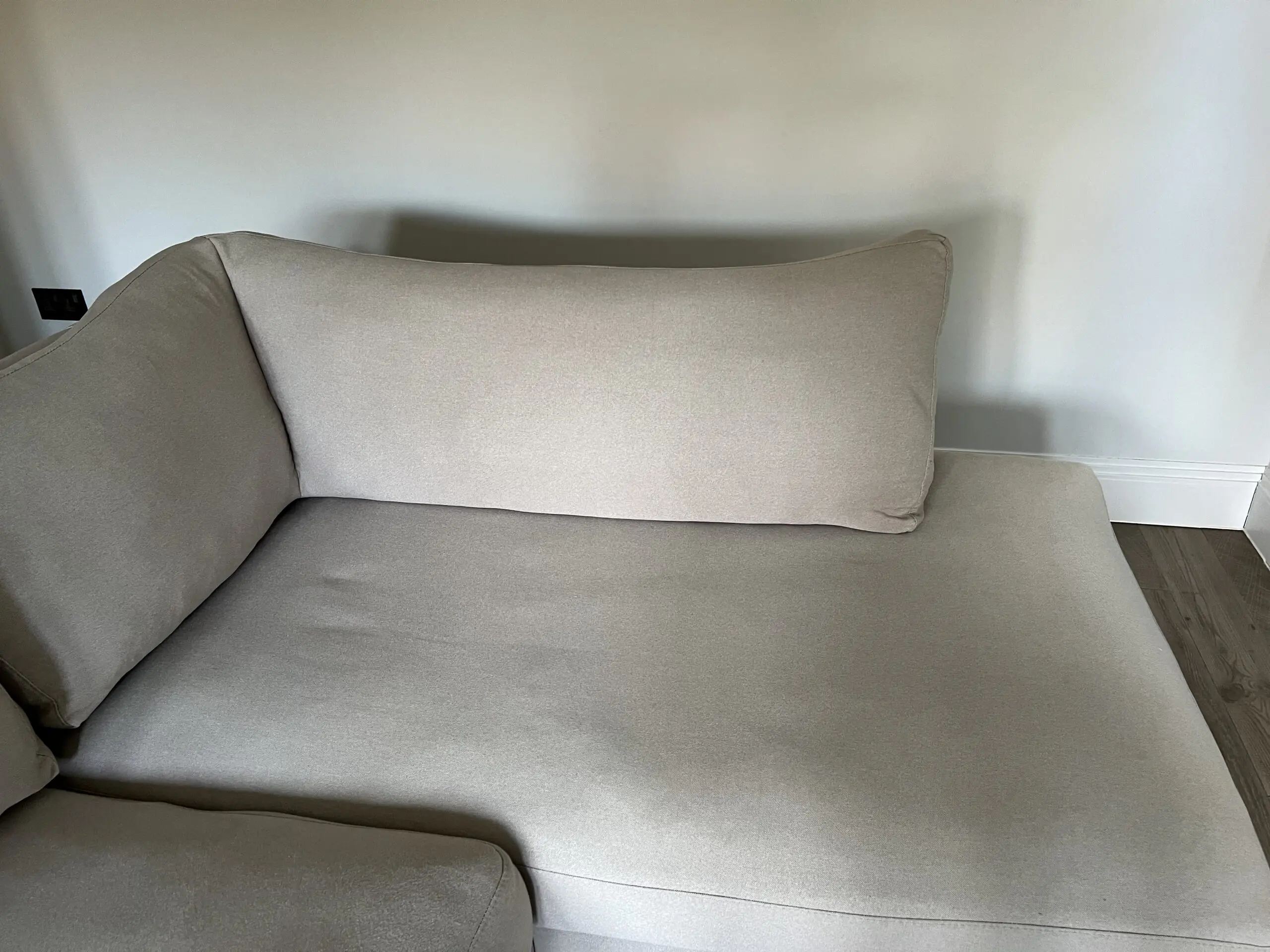 Living it Up Georgia Corner Sofa in Sandstone Beige Right-hand Corner Configuration