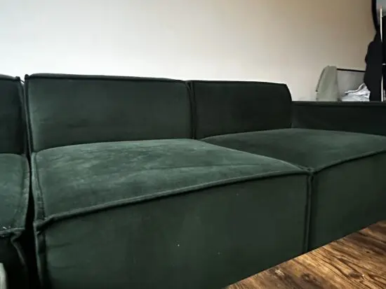 DUSK emerald green Brooklyn 3 seater sofa