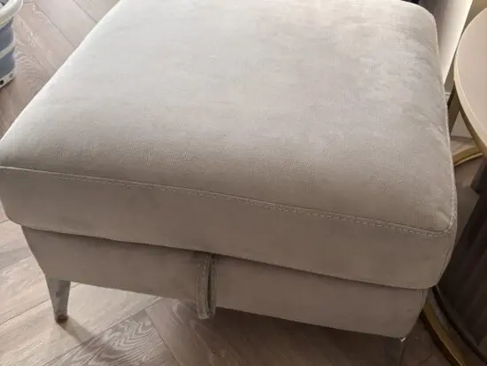 Sofology Illinois double power recliner sofa and footstool