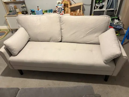 Light grey sofa