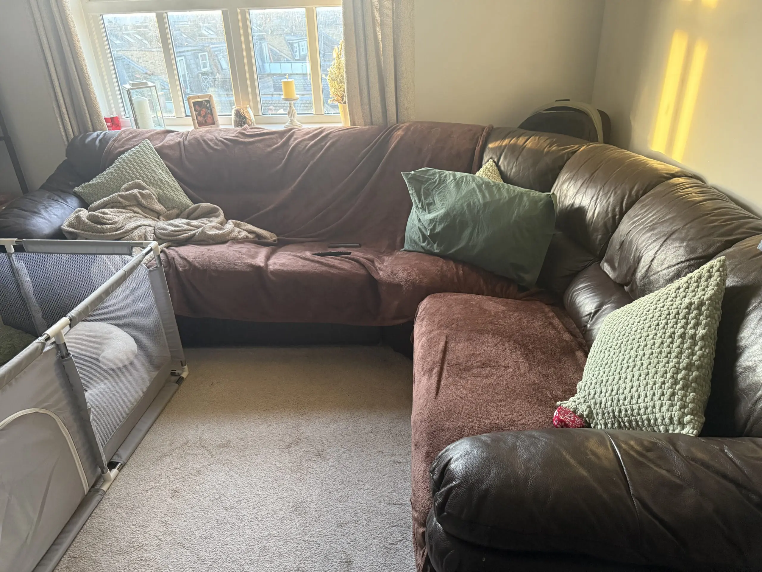 Dfs brown corner sofa