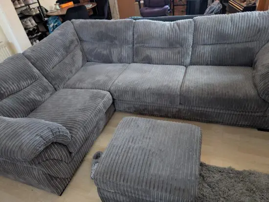 DFS Zana Right Hand Corner Sofa + Footstool