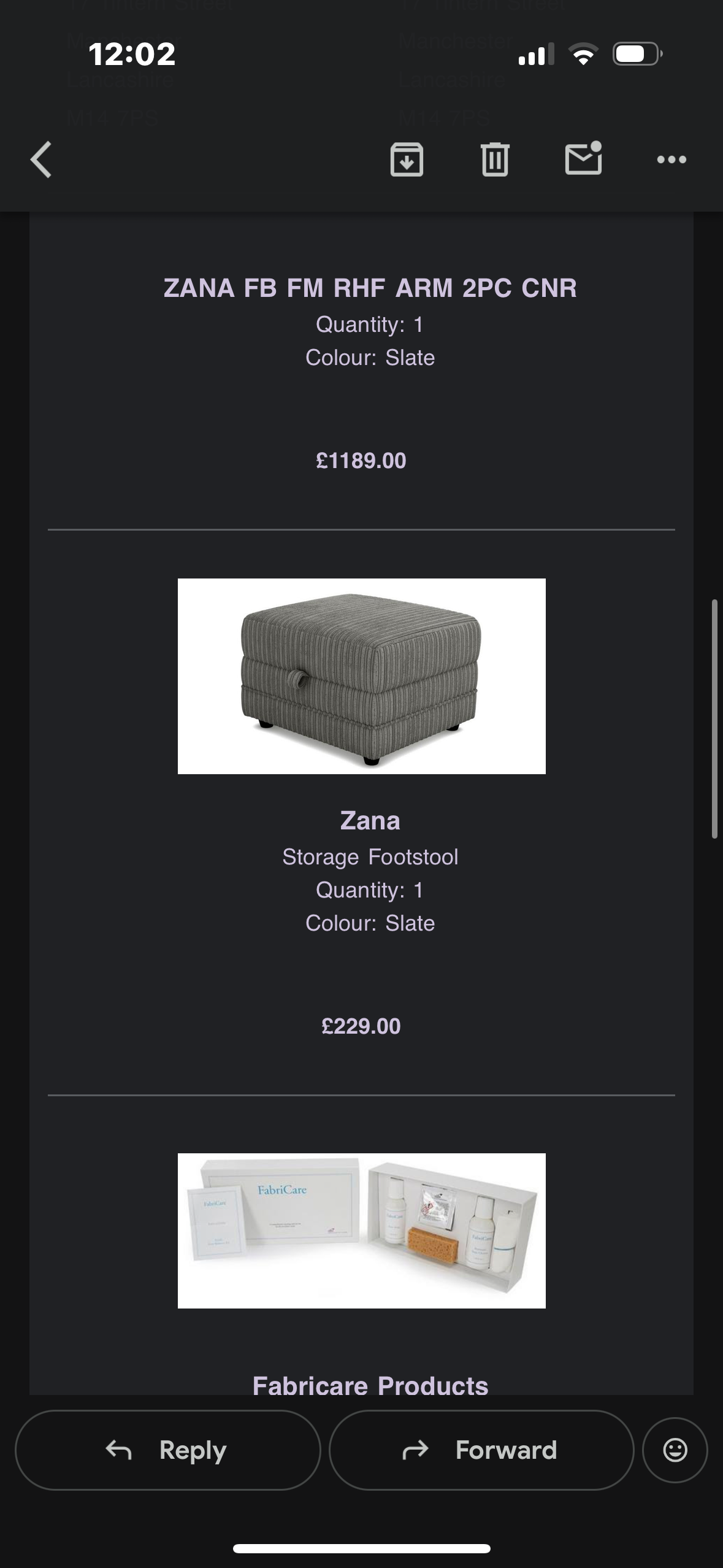 DFS Zana Right Hand Corner Sofa + Footstool