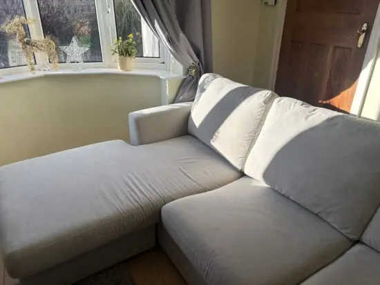 Freya corner grey sofa dfs