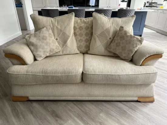 DFS Cream 2 Seater Sofa