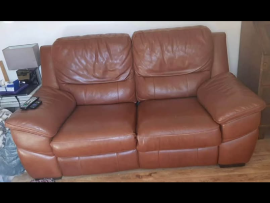 DFS leather recliner