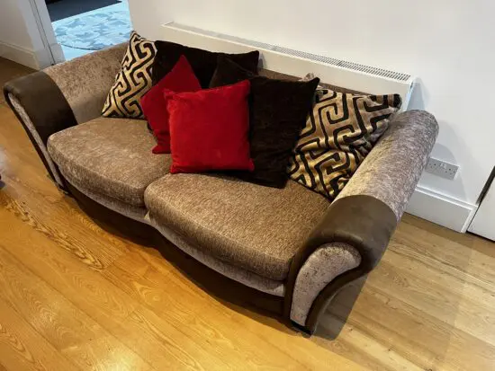 DFS SOFA SET FOR LIVING ROOM - Chocolate/Beige