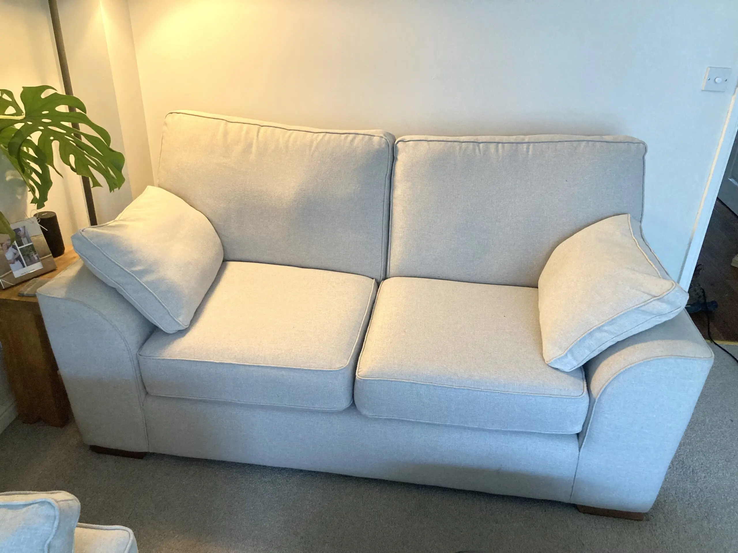 Next Stamford 2 seater in tweedy blend oyster