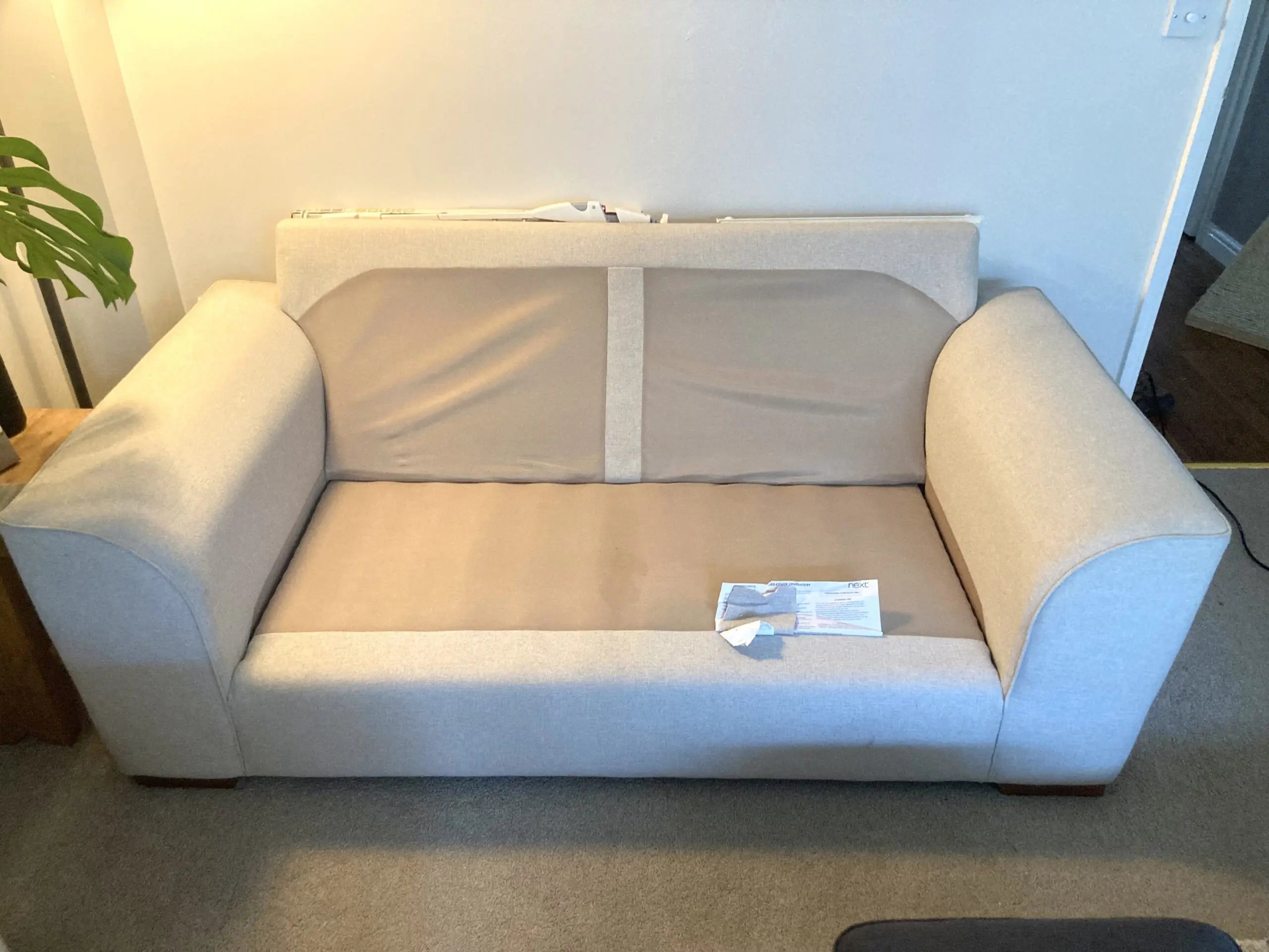 Next Stamford 2 seater in tweedy blend oyster