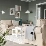 2 Seater EKTORP sofa including Beige cover