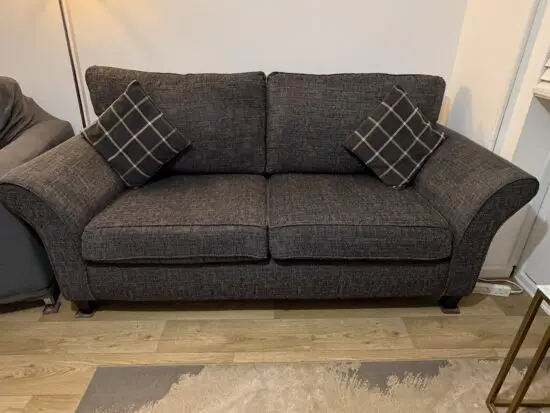 Scs Hugo fabric 3 seater standard back sofa