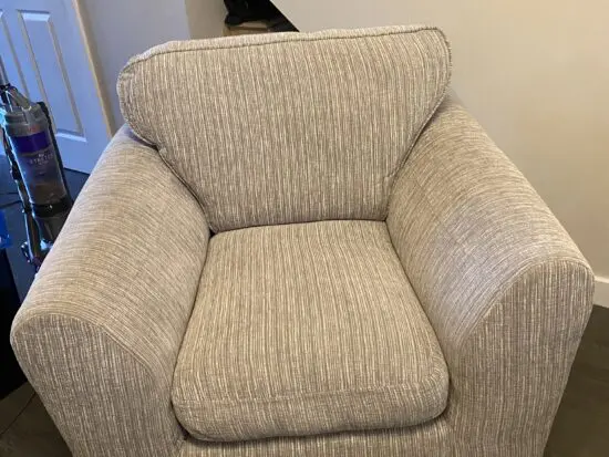 DFS Neasdon grey armchair