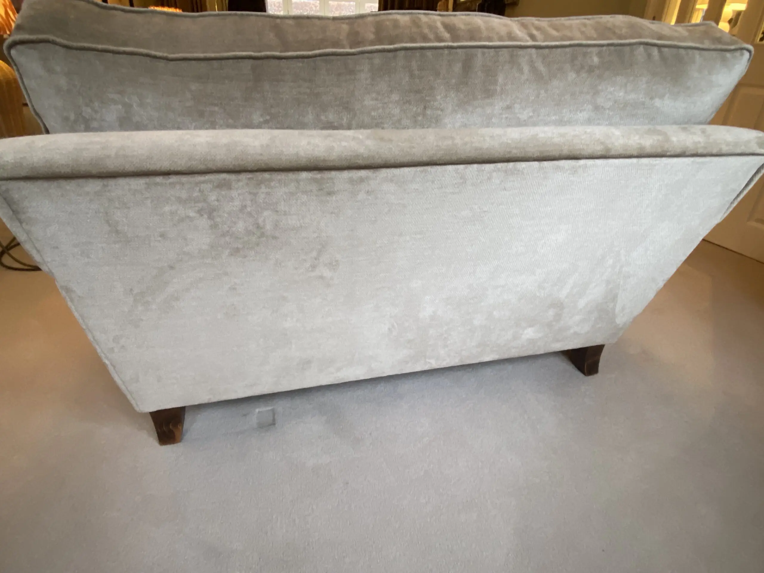 Barker and Stonehouse Ashcombe Sofa Set * 3 (Beige & Grey) + Villa Nova Footstool