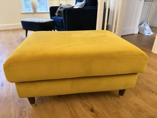 Lounge Co Madison Footstool in Golden Spice