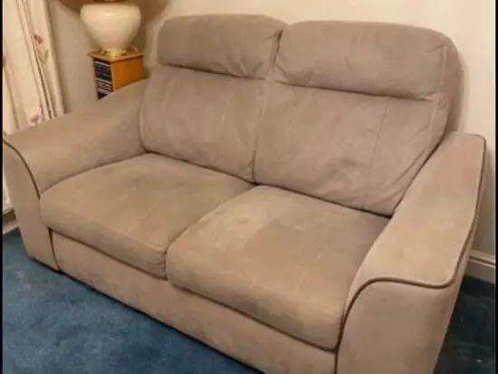 2 Seater Sofa Faux Suede Furniture Village